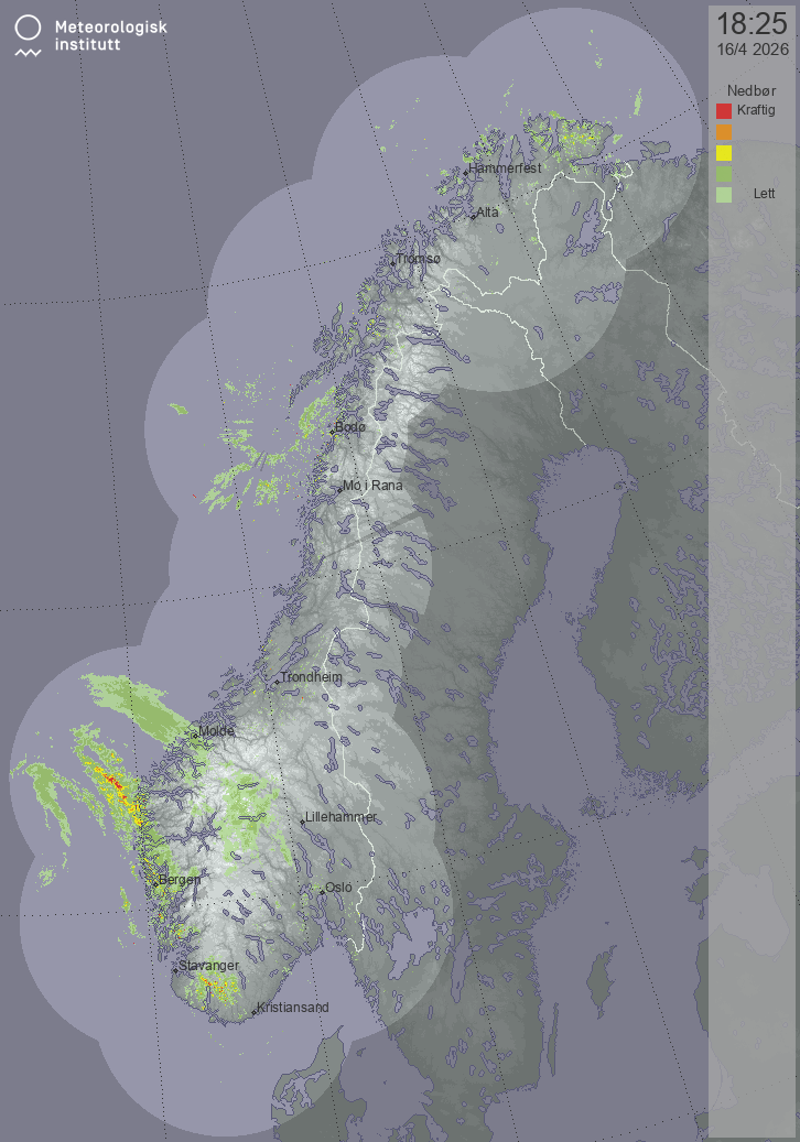 Nedbørsradar Noreg